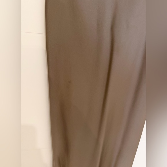 Reformation Dessa Satin Dress in taupe - Picture 5 of 6